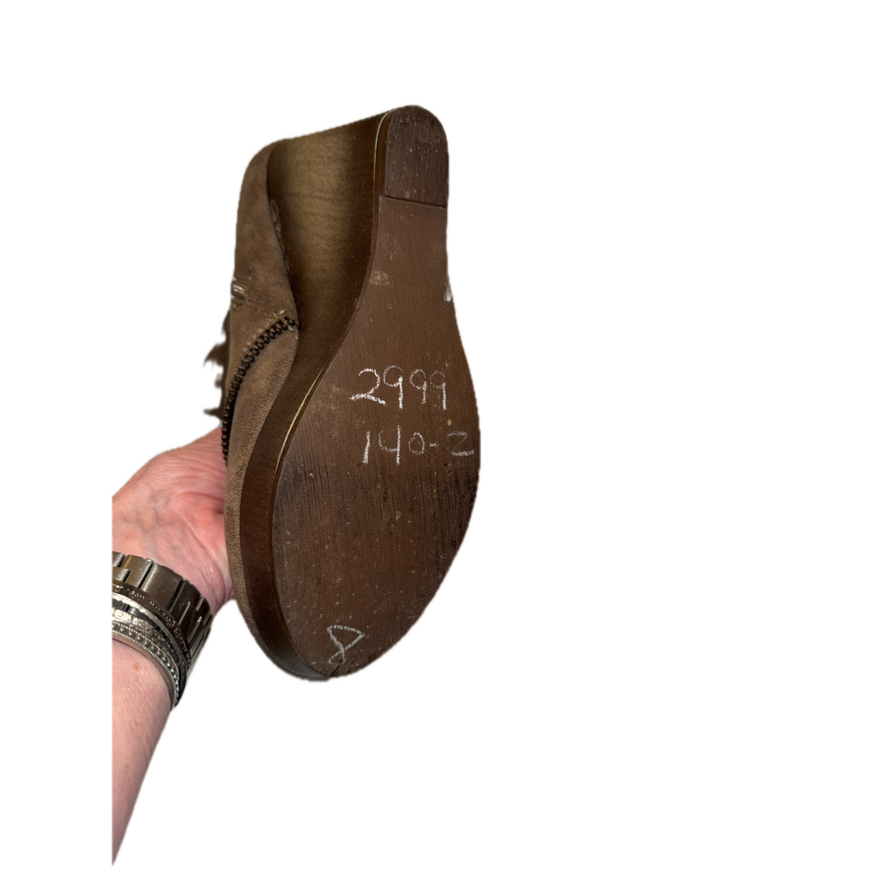 Not Rated Wedge Buckle Ankle Boots - Picture 5 of 11